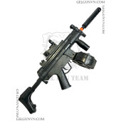 SÚNG ĐẠN THẠCH - MP5K BÁNG RÚT + MAG TRỐNG