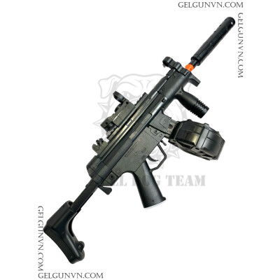SÚNG ĐẠN THẠCH - MP5K BÁNG RÚT + MAG TRỐNG